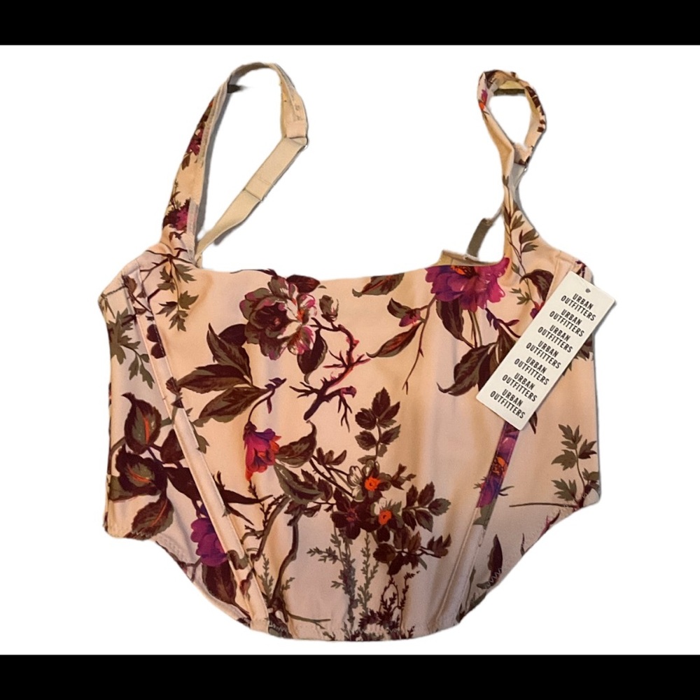 Urban Outfitters corset floral Top size M